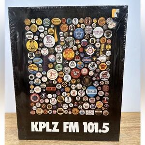 Vintage 1980s 80s 1981 Seattle History Pinback Pun Button Puzzle - KPLZ FM 101.5